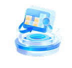 Traffic source analysis icon for marketing audit